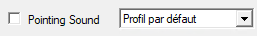 Profile selection for audible pointing