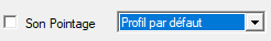 Sélection du profil pour pointage sonore