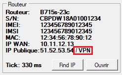 Etat du VPN